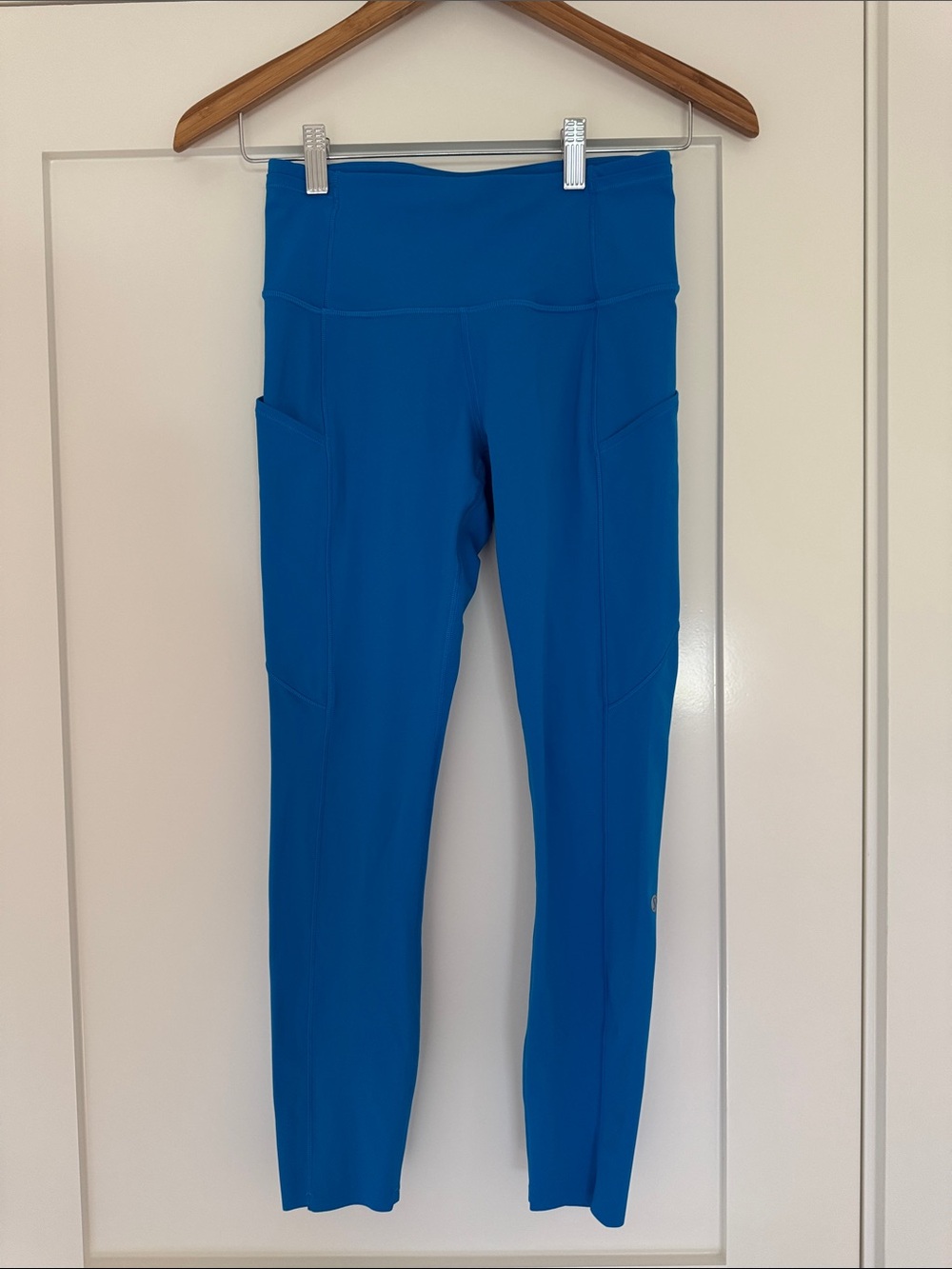 Lululemon Fast and Free High-Rise Performance Leggings in Bright Blue